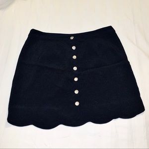 MOD Buttoned Black Skirt Boutique - Medium